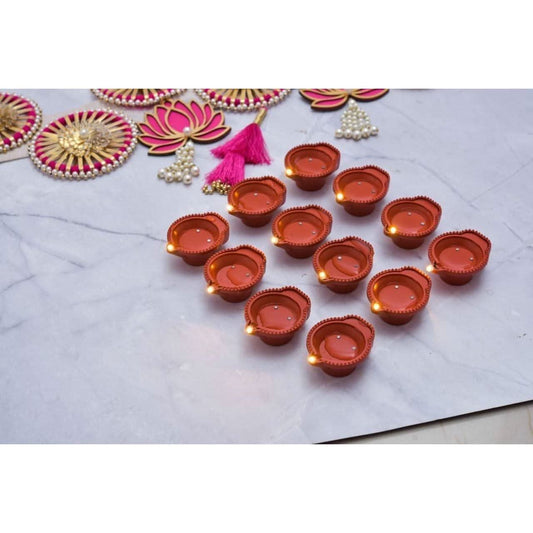 LED Light Water Sensor Diyas Plastic with, Ambient Lights, (Pack of 6/12/18/24) - superseekers.in