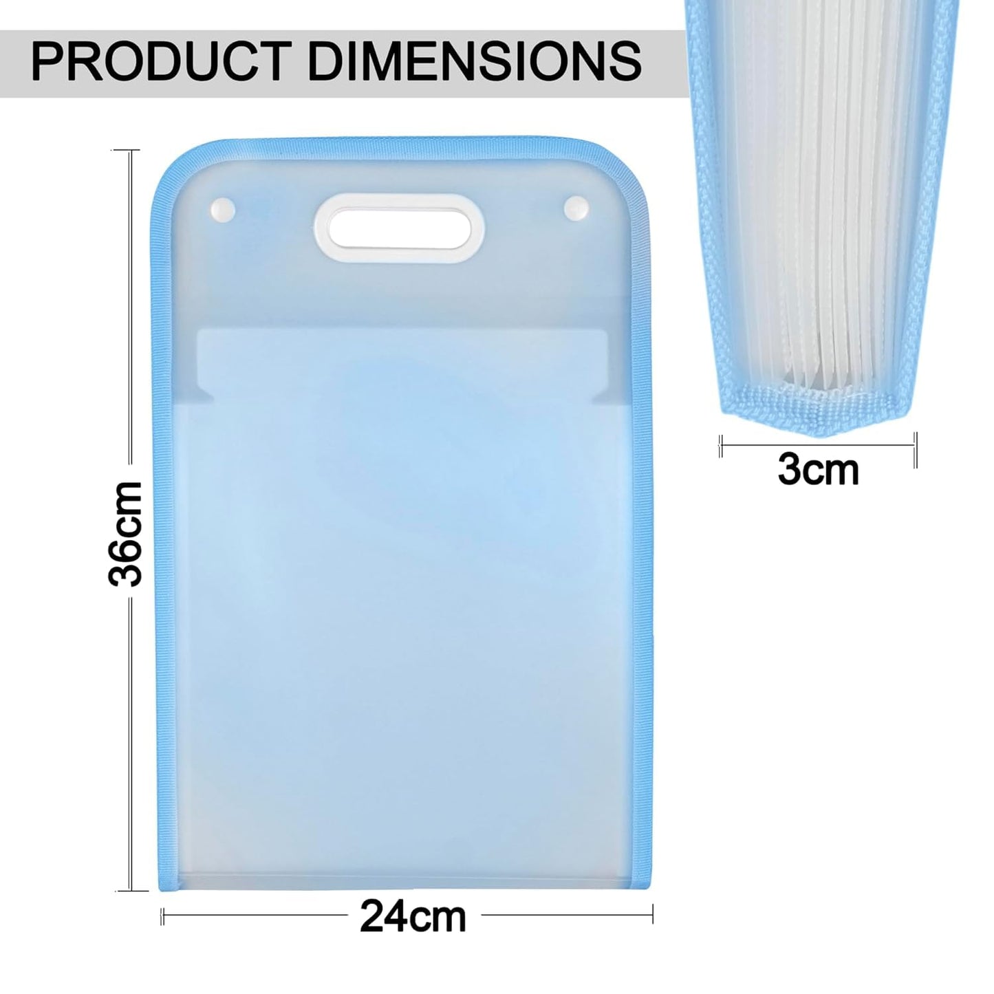 13-layered Portable File Folder Bag|(Pack of 2)