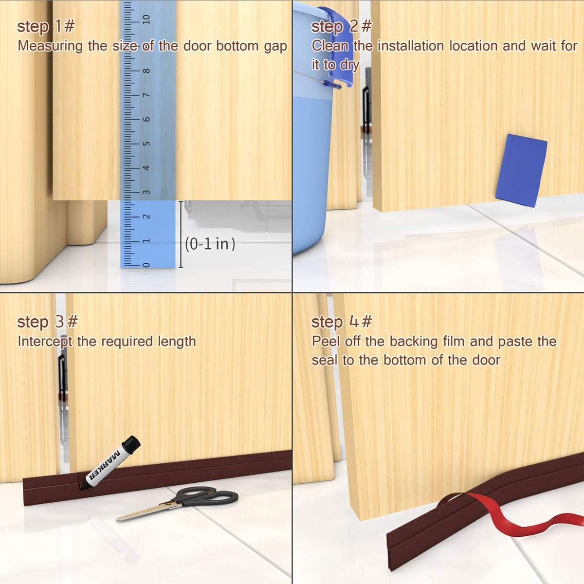 Self-Adhesive Door Sealer Strip