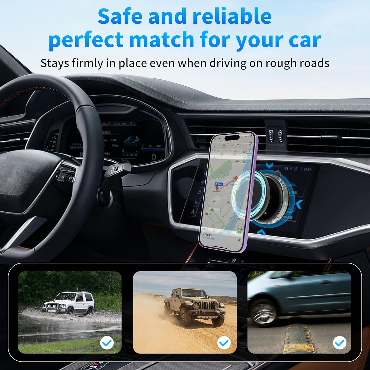 Vacuum Magnetic Suction Phone Holder