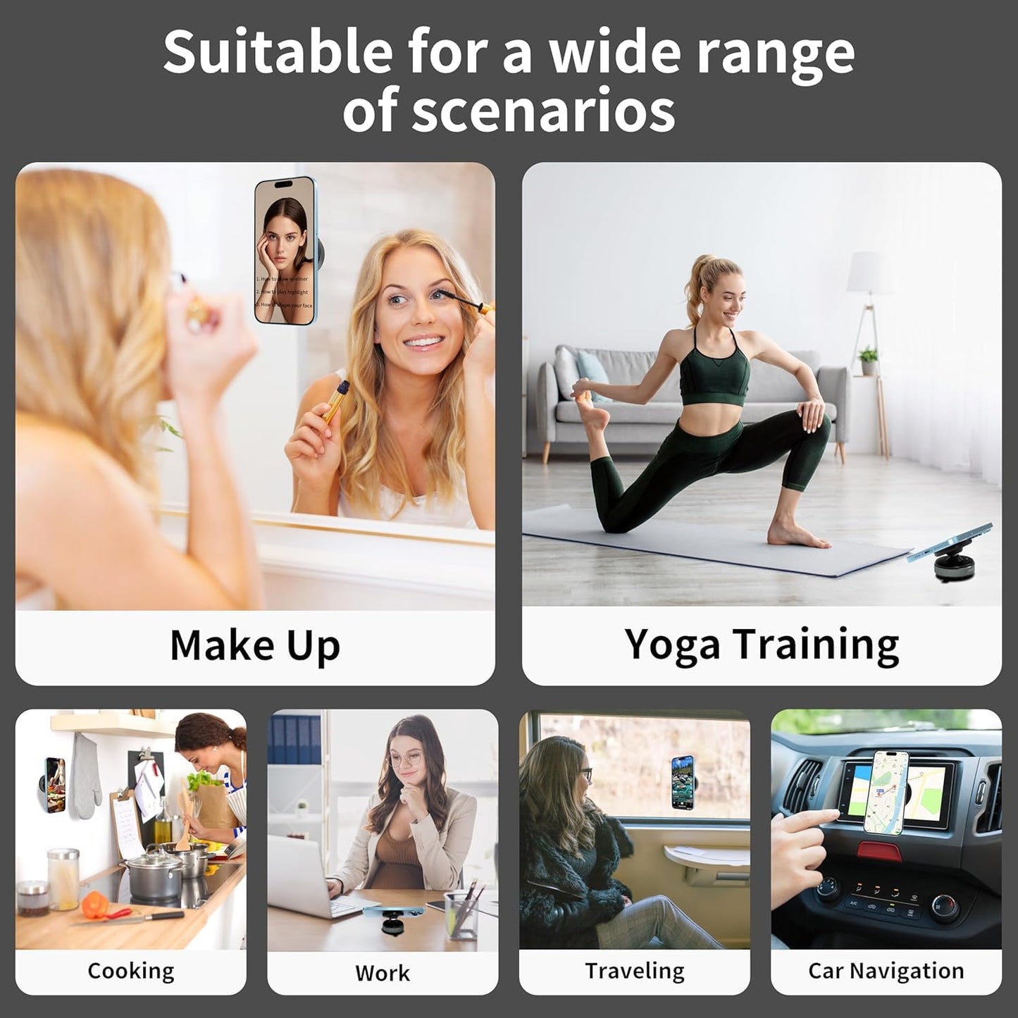 Vacuum Magnetic Suction Phone Holder