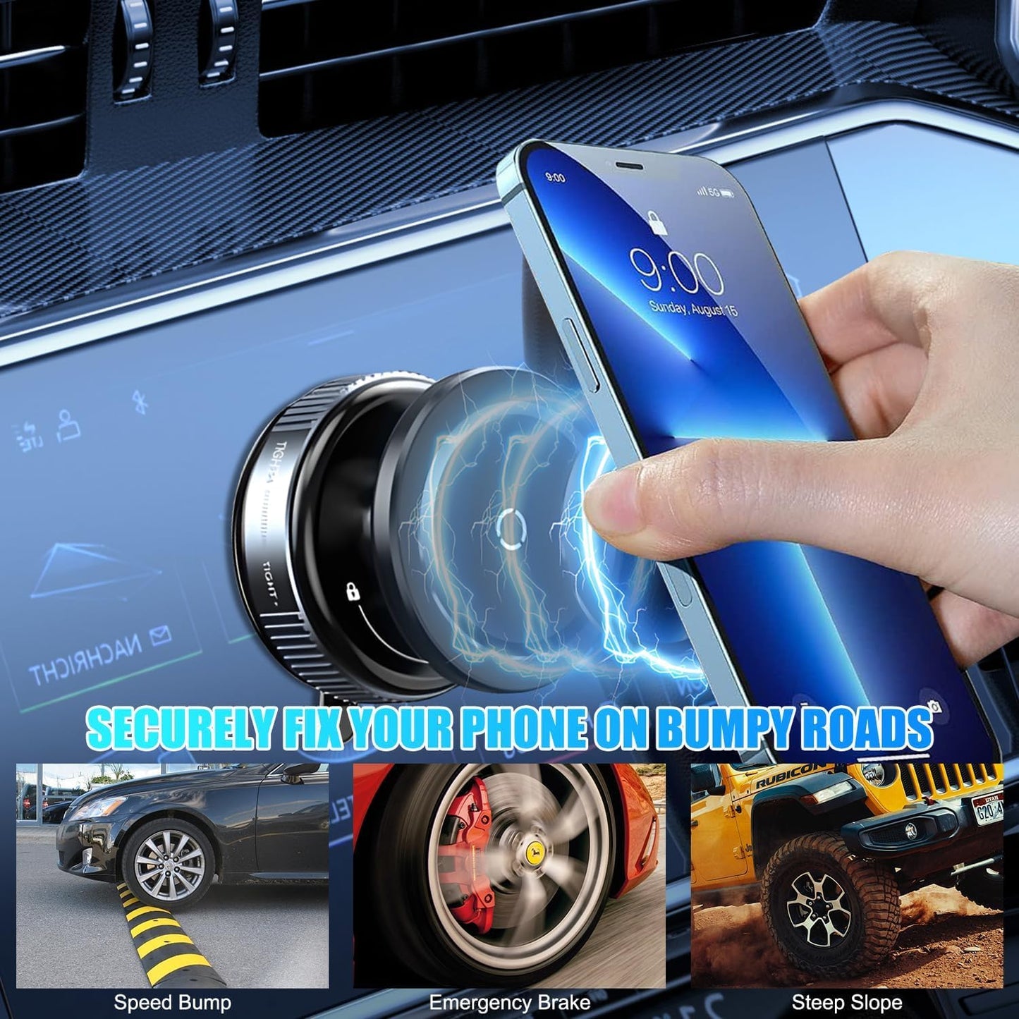 Vacuum Magnetic Suction Phone Holder
