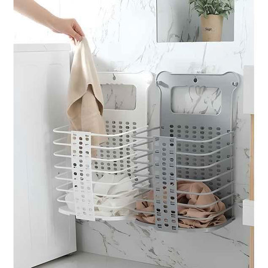 Plastic Multipurpose Hanging Laundry Basket - superseekers.in