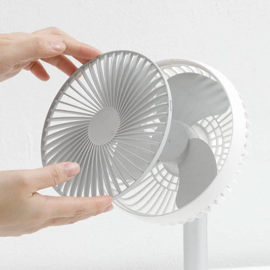 Adjustable Height Telescopic Rechargeable Standing Fan Rechargeable Pedestal Fan - superseekers.in